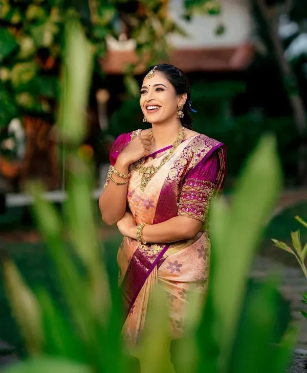 Multicolor_Saree_With_Soft_Lichi_Silk_Fabric_With_Jacquard_Work_For_Women