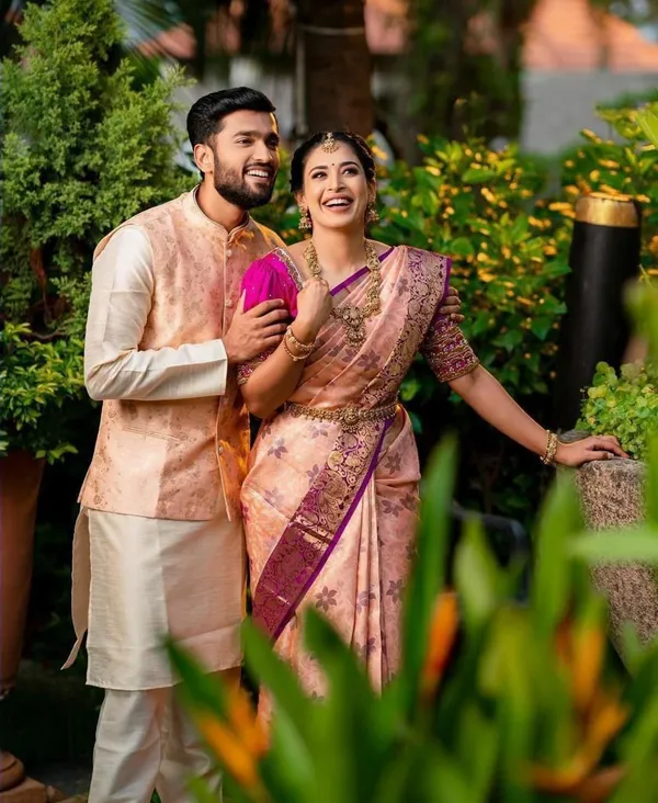 Multicolor_Saree_With_Soft_Lichi_Silk_Fabric_With_Jacquard_Work_For_Women