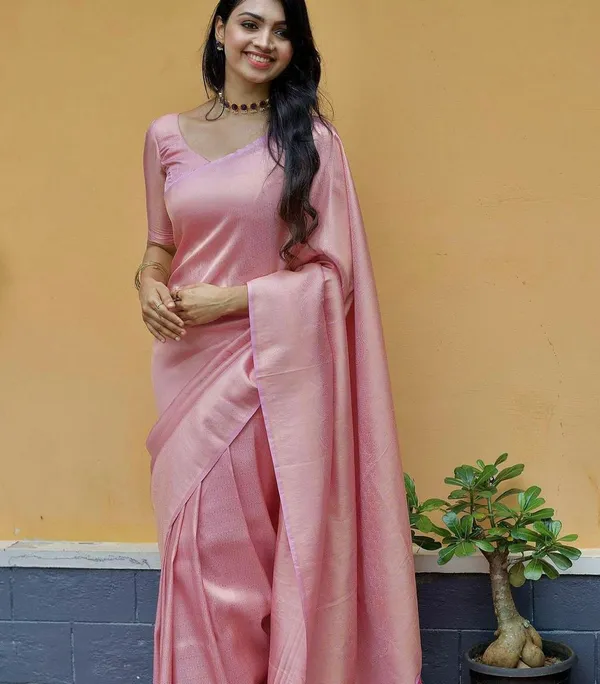 Multicolor_Saree_With_Soft_Lichi_Silk_Fabric_With_Jacquard_Work_For_Women