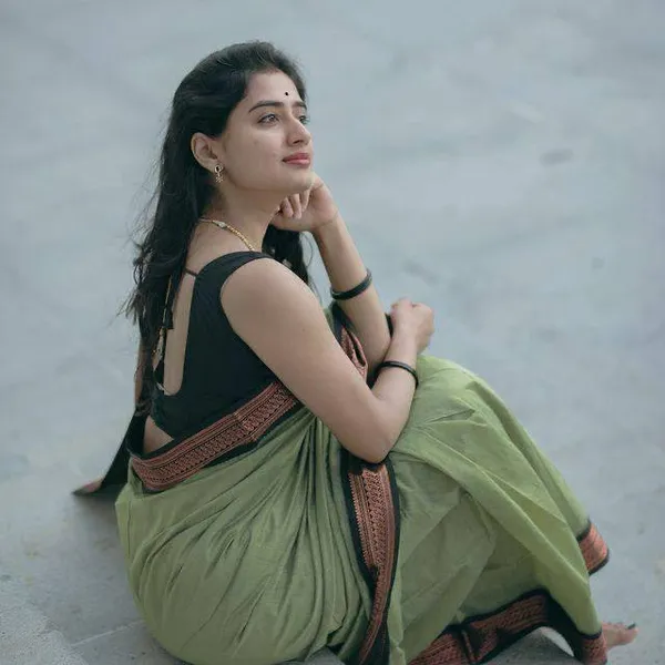Green_Saree_With_Soft_Lichi_Silk_Fabric_With_Jacquard_Work_With_For_Women