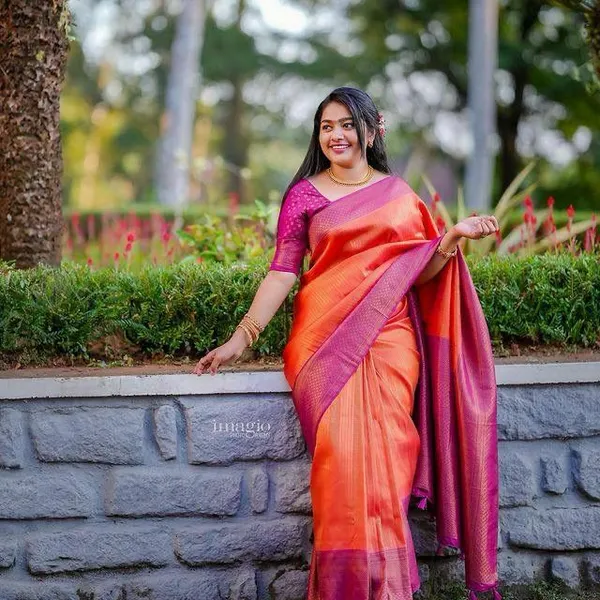 Multicolor_Saree_With_Soft_Lichi_Silk_Fabric_With_Jacquard_Work_For_Women