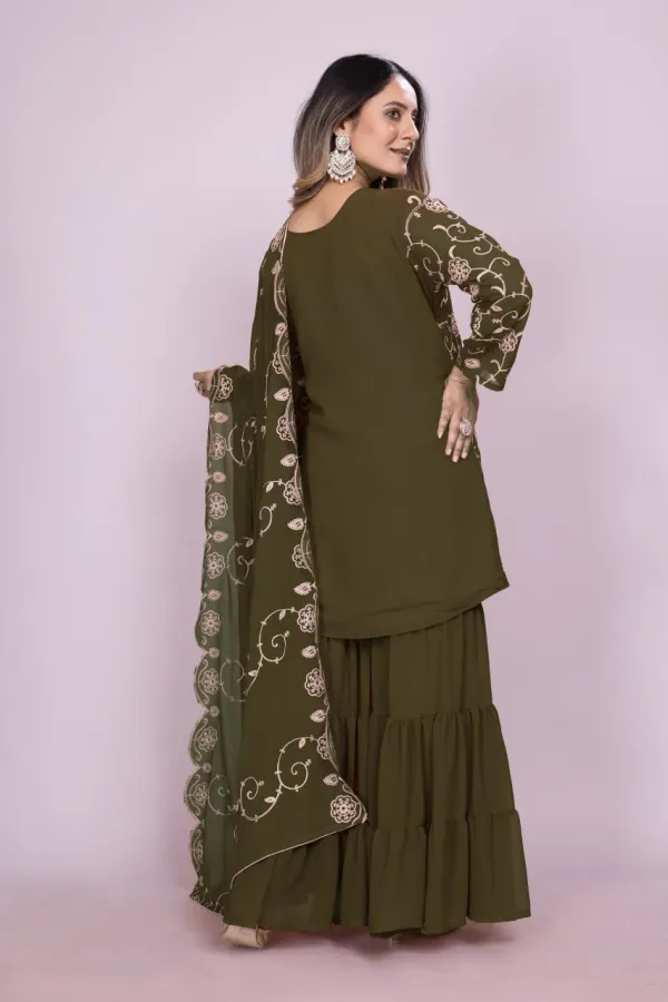 Mustard_Green_Designer_Embroidered_Georgette_Sharara_Suit_With_Embroidered_Work_For_Women