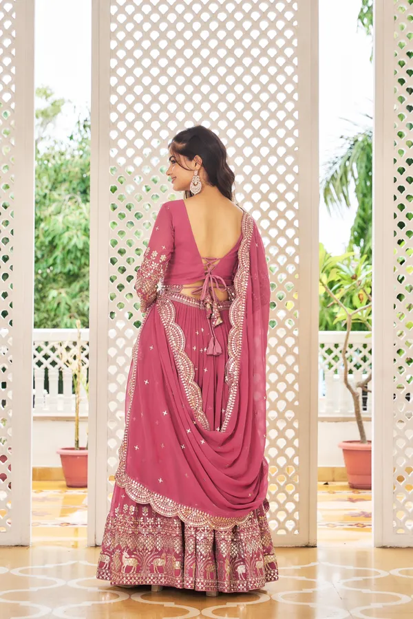 Pink_Lehenga_Choli_Dupatta_With_Faux_Georgette_Fabric_Embroidery_Work_Pastel_For_Women