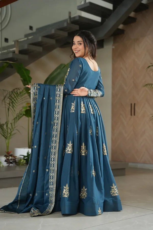 Royal_Azure_Silk_Anarkali_Dress_For_Women