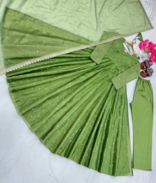 Green_Anarkali_Gown_With_Embroidery_Work_Twil_Gold_Net_Sage_For_Women