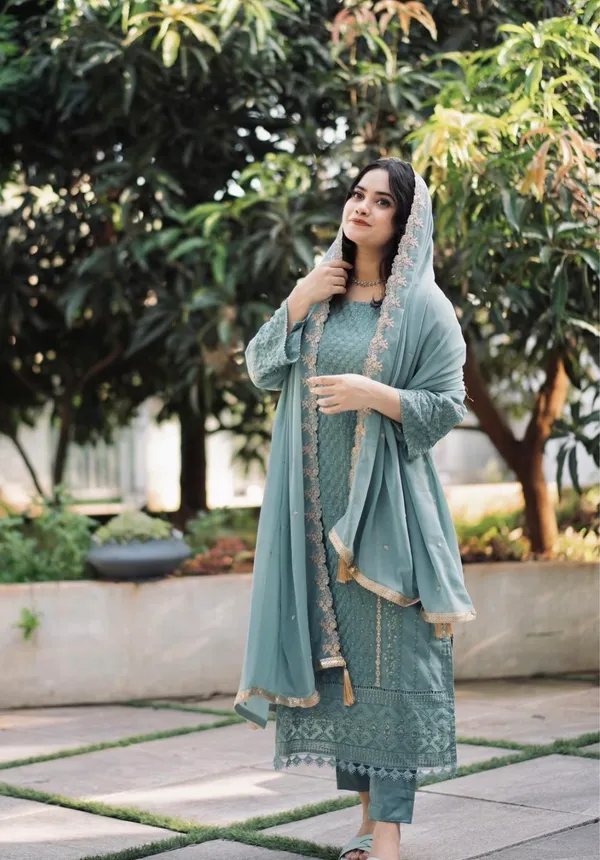 Blue_Faux_Georgette_Palazzo_&_Dupatta_With_Embroidered