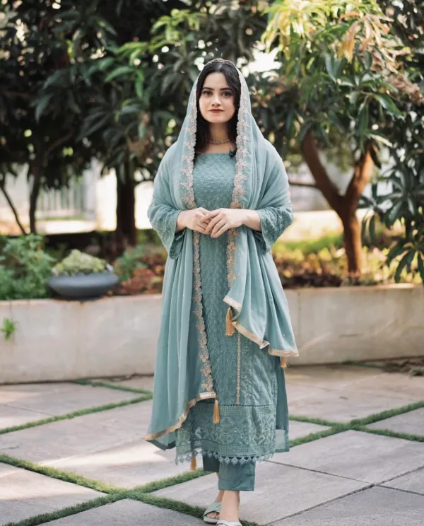 Blue_Faux_Georgette_Palazzo_&_Dupatta_With_Embroidered