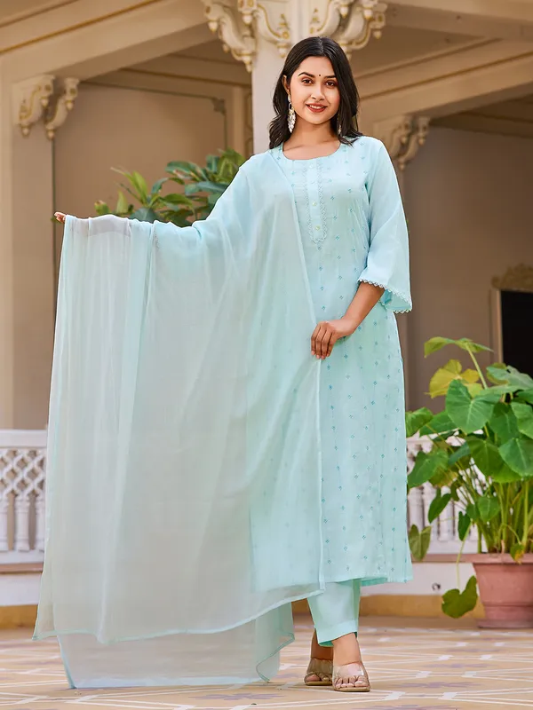 Blue_Cotton_Blend_Straight_Calf_Length_Round_Neck_Kurta_Sets_For_Women