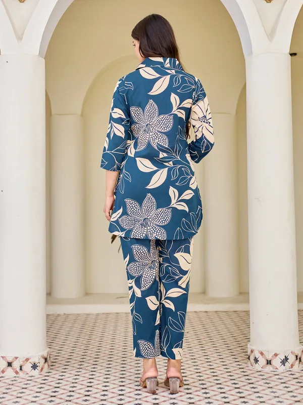 NAVY_BLUE_Pure_Cotton_Pure_Cotton_Printed_31_Top_:_1_Pant_Co-Ord_Sets_For_Women