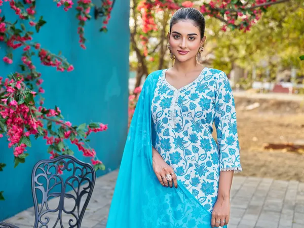 White_Viscose_Rayon_Straight_Calf_Length_V-Neck_Kurta_Sets_For_Women