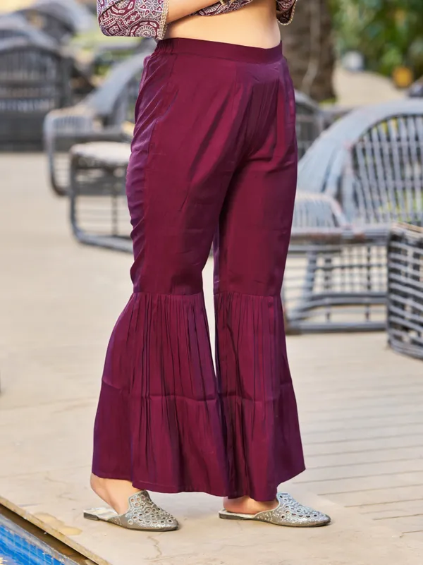 Violet_Pure_Silk_Straight_Calf_Length_Round_Neck_Kurta_Sets_For_Women