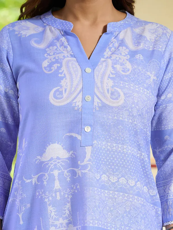 BLUE_Viscose_Rayon_Viscose_Rayon_Printed_1_Top_:_1_Pant_Co-Ord_Sets_For_Women