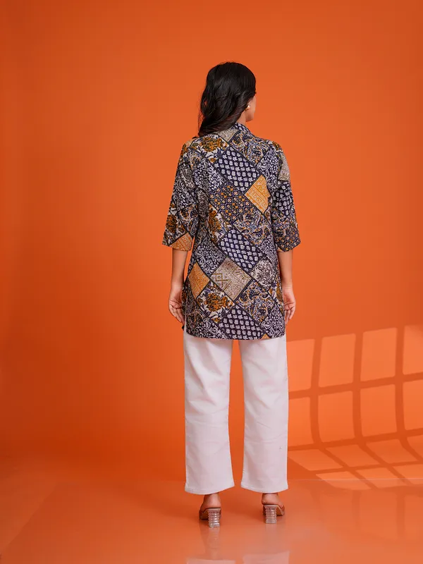 MULTI_Viscose_Rayon__Printed_Tunic_for_women