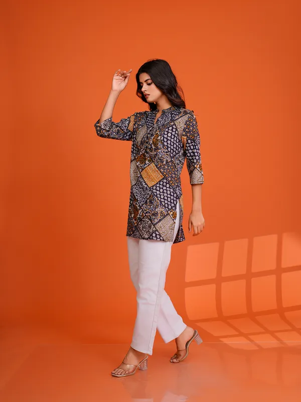 MULTI_Viscose_Rayon__Printed_Tunic_for_women