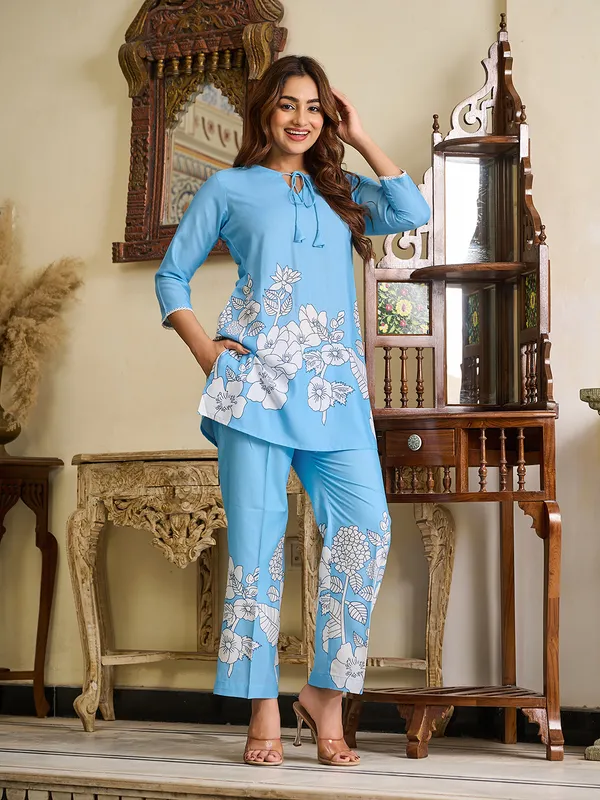 SKY_BLUE_Viscose_Rayon_Viscose_Rayon_Printed_1_Top_:_1_Pant_Co-Ord_Sets_For_Women