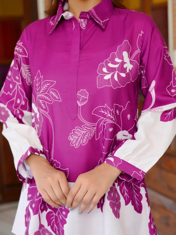 Rani_Silk_Blend_Shirt_Collar_Three-Quarter_Sleeves_Printed_Trending_Co-Ords_For_Women