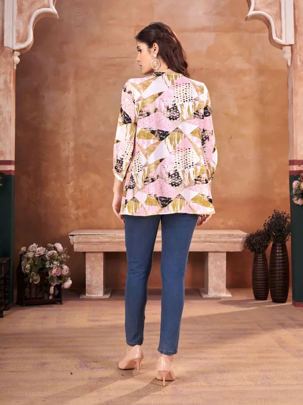 MULTI_Cotton_Silk_V-Neck_Printed_Tunic_for_women