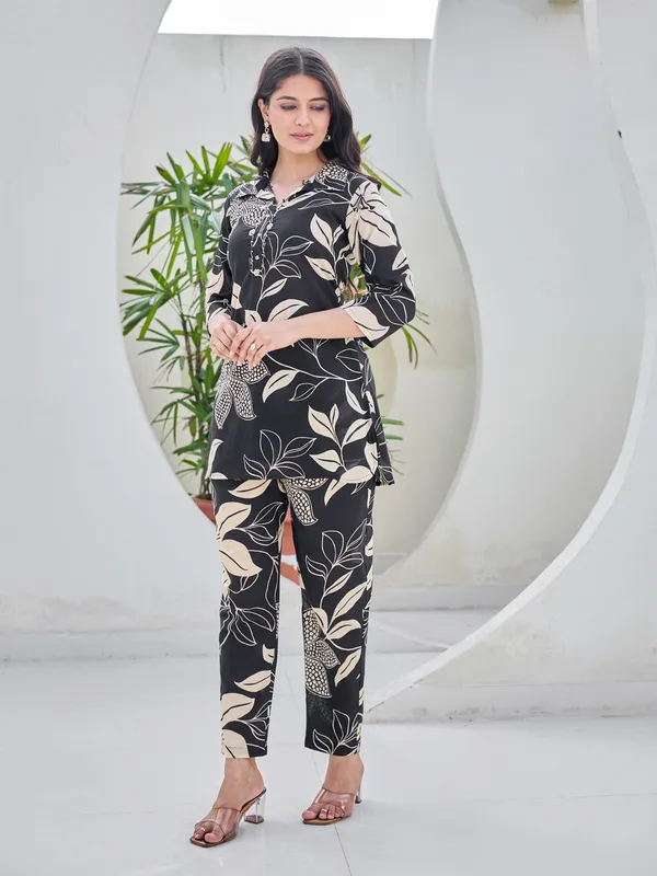 BLACK_Pure_Cotton_Pure_Cotton_Printed_7_Top_:_1_Pant_Co-Ord_Sets_For_Women