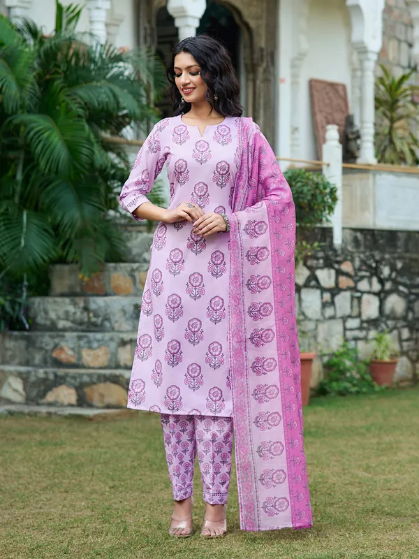 Purple_Silk_Blend_Straight_Calf_Length_Sweetheart_Neck_Kurta_Sets_For_Women