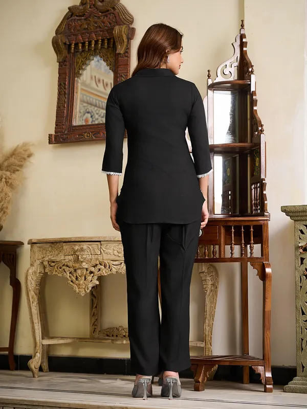 BLACK_Viscose_Rayon_Viscose_Rayon_Self_Design_1_Top_:_1_Pant_Co-Ord_Sets_For_Women