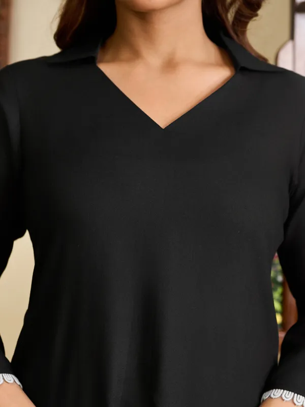 BLACK_Viscose_Rayon_Viscose_Rayon_Self_Design_1_Top_:_1_Pant_Co-Ord_Sets_For_Women