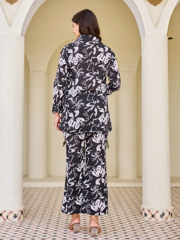 BLACK_Pure_Cotton_Pure_Cotton_Printed_43_Top_:_1_Pant_Co-Ord_Sets_For_Women