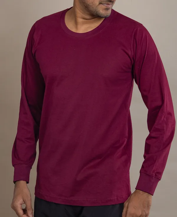 Andhra_Melange_220_Gsm_Round_Neck_T_Shirt_For_Men_Full_Sleeve