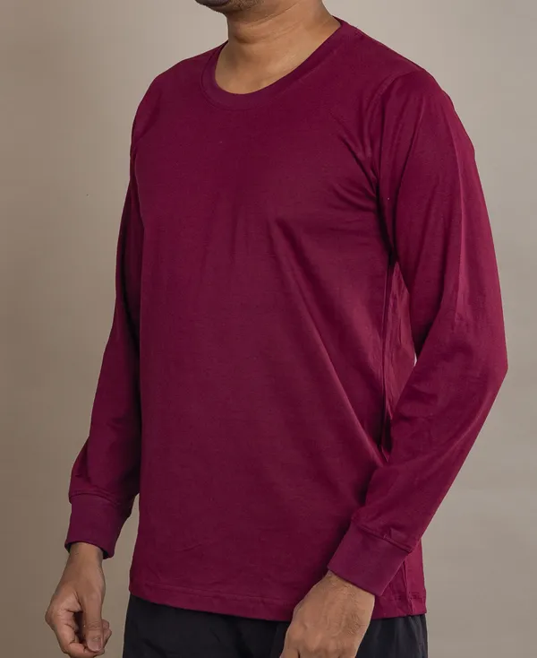 Andhra_Melange_220_Gsm_Round_Neck_T_Shirt_For_Men_Full_Sleeve