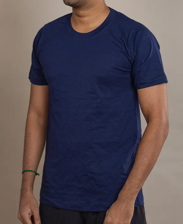 Navy_Blue_Cotton_220_Gsm_Round_Neck_T_Shirt_For_Men_half_sleeve