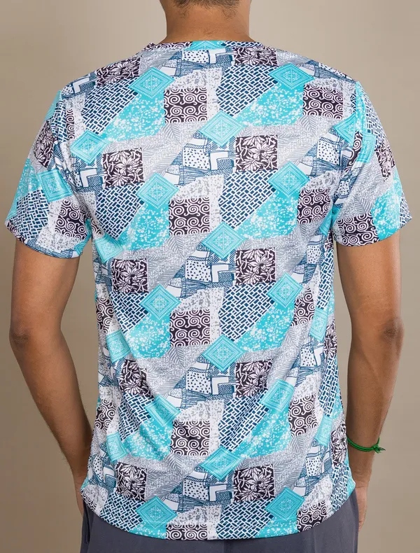 Sky_Blue_Printed_Selina_Round_Neck_T_Shirt_For_Men