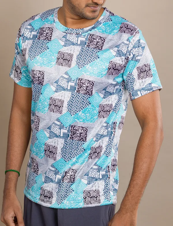 Sky_Blue_Printed_Selina_Round_Neck_T_Shirt_For_Men