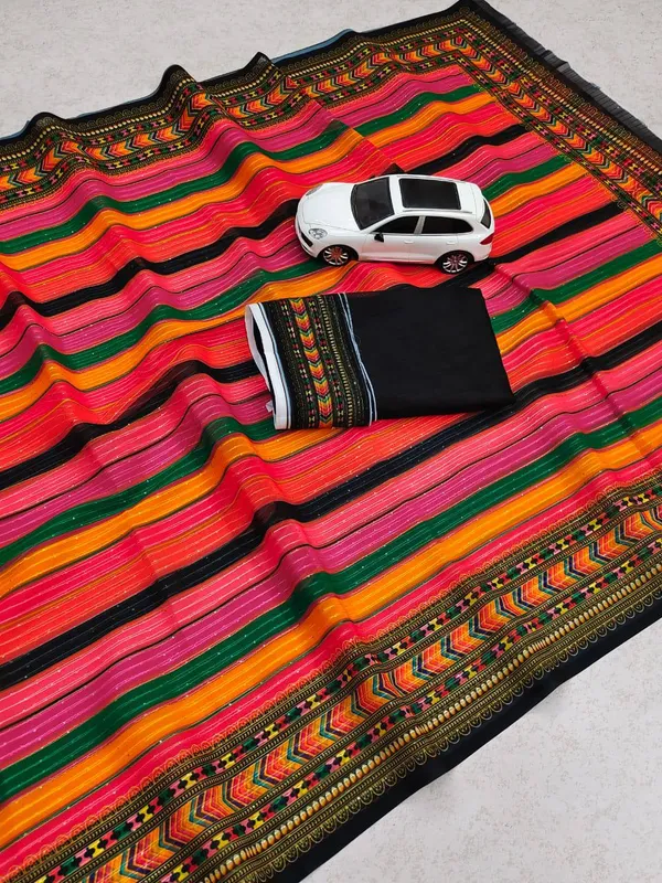 Multicolor_Premium_Soft_linen_Cotton_Saree_For_Women