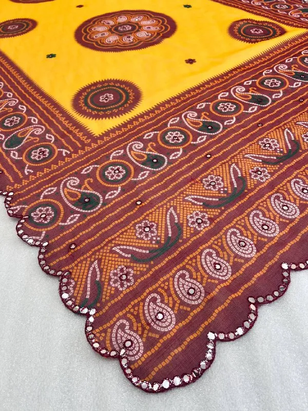 Yellow_Premium_Soft_linen_Cotton_Saree_For_Women