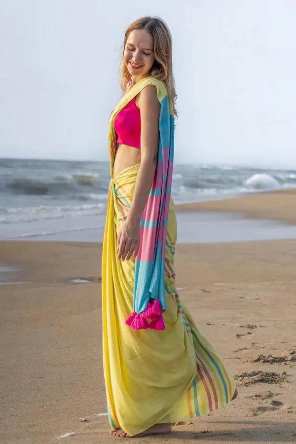 Multi_Colour_soft_linen_cotton_saree
