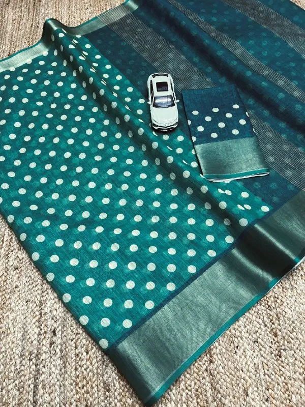 Multi_Colour_soft_linen_cotton_saree