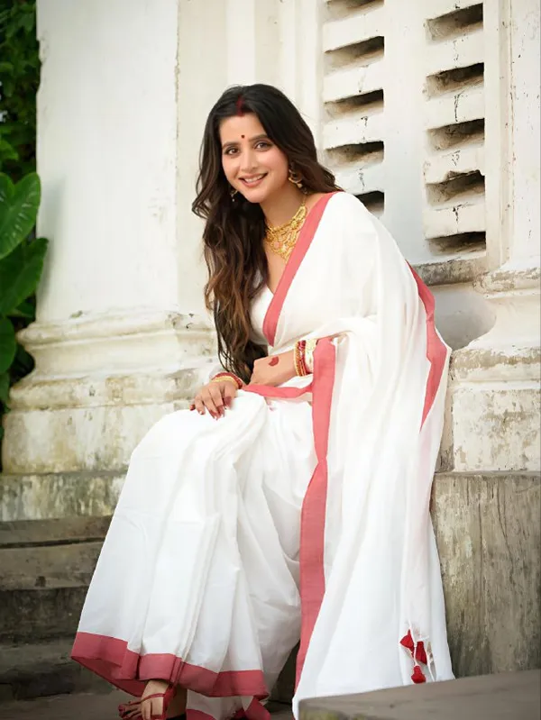 BEAUTIFUL_RED_Colour_Border_With_Pure_Linen_Cotton_saree