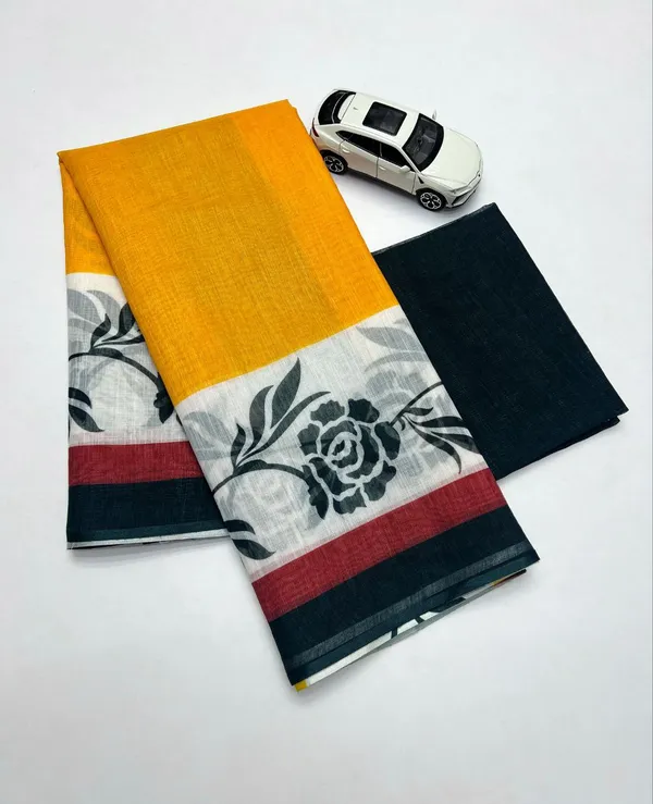 ORANGE_COLOUR_LINEN_SAREES