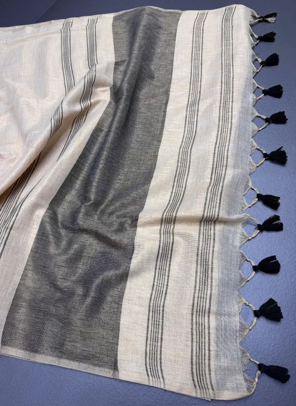 Black_Premium_Linen_Cotton_Sarees