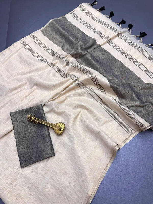 Black_Premium_Linen_Cotton_Sarees