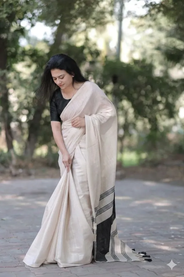 Black_Premium_Linen_Cotton_Sarees