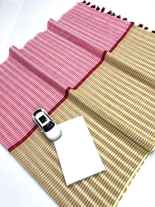 Multi_Colour_soft_linen_cotton_saree
