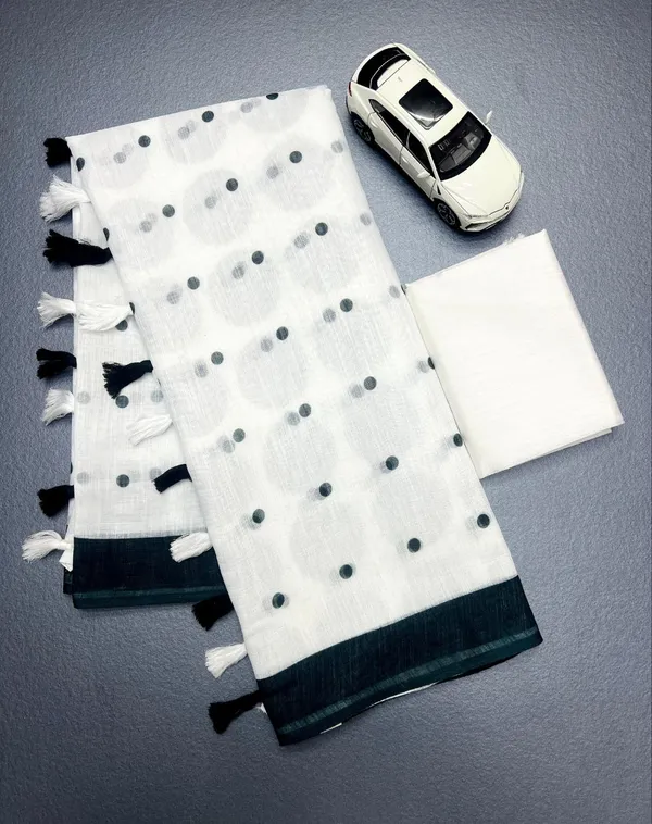 WHITE_&_BLACK_SOFT_LINEN_SAREES