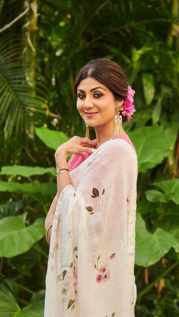 White_&_Pink_Premium_Soft_linen_Cotton_Saree_For_Women