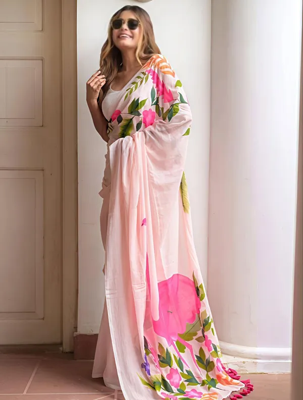 Multi_Colour_soft_linen_cotton_saree