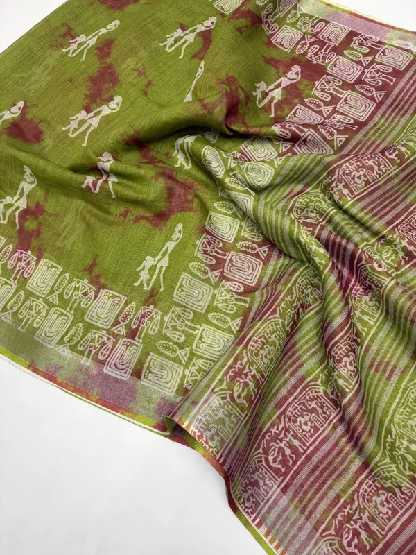 Green_&_Maroon_Best_Combination_Premium_Soft_Cotton_Saree_For_Women