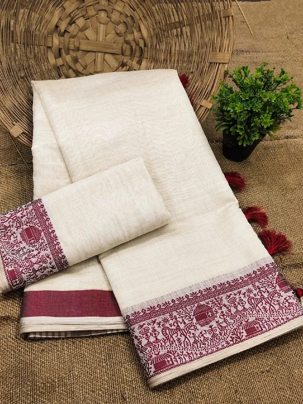 Maroon_Premium_Jequard__Border_Cotton_Sarees