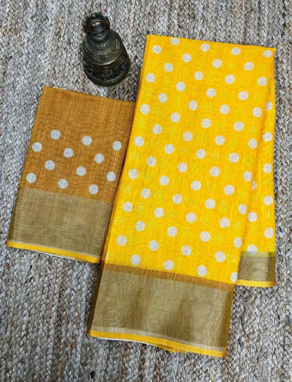 Multi_Colour_soft_linen_cotton_saree
