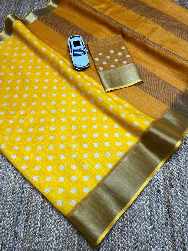 Multi_Colour_soft_linen_cotton_saree