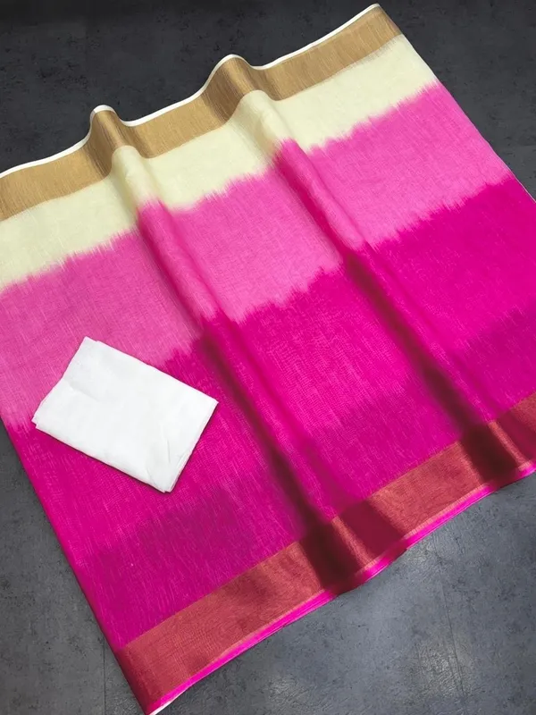Pink_And_Creme_Dual_Colour_Sares_With_Party__Wear_Look_Sarees