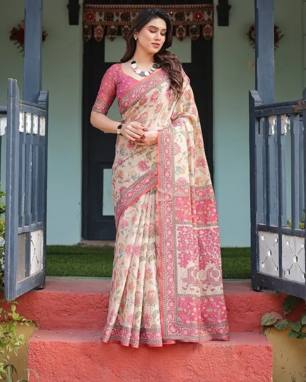 Premium_Pashmina_Printed_Sarees_With_Party_Wear_Look